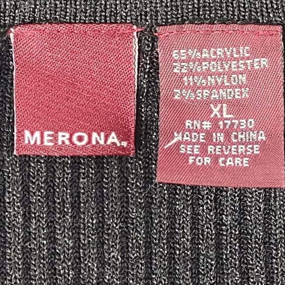 Merona Womens Dark Gray To Black Metallic Button Up Long Sleeve Sweater Size XL - Picture 9 of 10